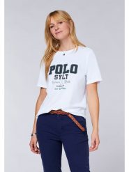 Polo Sylt Koszulka w kolorze białym rozmiar: XL. Białe bluzki damskie Polo Sylt, xl, bez wzorów, bez ramiączek. Za 87.81 zł.