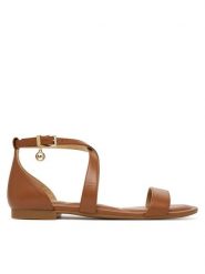 MICHAEL Michael Kors Sandały Alexa Flex 40S6AXFS1L Brązowy. Brązowe sandały damskie MICHAEL Michael Kors, bez wzorów, ze skóry, bez obcasa, na płaskiej podeszwie. Za 589.99 zł.