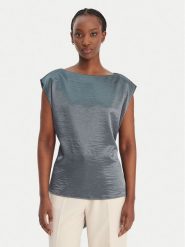 Guess Bluzka W6RH19 W2612 Zielony Regular Fit. Zielone bluzki damskie Guess, l, z aplikacjami, z syntetyku, bez ramiączek. Za 349.99 zł.