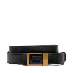 Pasek Męski Guess. Czarne paski męskie Guess, z aplikacjami. Za 169.99 zł.