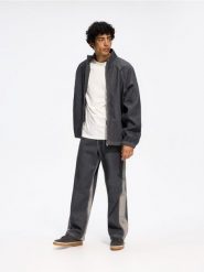 Jeansy baggy tapered - szary. Szare jeansy męskie Reserved. Za 159.99 zł.