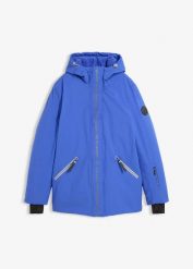 Wodoodporna funkcyjna kurtka narciarska. Czarne kurtki narciarskie i snowboardowe damskie bonprix, bez wzorów, bez kaptura, narciarskie. Za 409.99 zł.