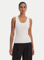 Fracomina Top FR26ST4005K524R9 Écru Slim Fit. Topy damskie Fracomina, xl, bez wzorów, z wiskozy, bez kołnierzyka. Za 329.99 zł.