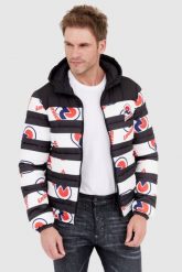 INVICTA Puchowa kurtka męska w pasy i logo. Kurtki męskie Invicta, l, bez wzorów, z puchu, bez kaptura. W wyprzedaży za 499.99 zł.