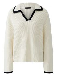 Miss Lagotte Sweter w kolorze kremowym rozmiar: 36. Brązowe swetry klasyczne damskie Miss Lagotte, ze splotem, bez kołnierzyka. Za 126.99 zł.