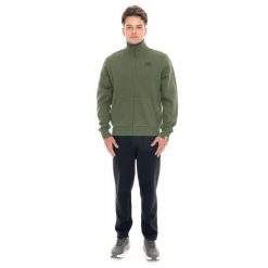 Bluza z bawełna z kaptur na co dzień na siłownię. Czarne bluzy sportowe męskie LEONE 1947 APPAREL, xl, z bawełny. W wyprzedaży za 193.24 zł.