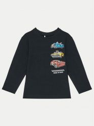 NAME IT Bluzka 13238369 Czarny Regular Fit. Czarne t-shirty chłopięce Name it, bez wzorów, z bawełny, bez ramiączek. Za 99.99 zł.