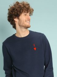 WOOOP Bluza "King" w kolorze granatowym rozmiar: L. Niebieskie bluzy bez kaptura męskie Wooop, l. Za 114.17 zł.