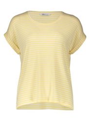 ONLY Koszulka "Moster" w kolorze żółto-białym rozmiar: S. Żółte bluzki damskie Only, s, bez wzorów, bez kołnierzyka, bez ramiączek. Za 60.99 zł.