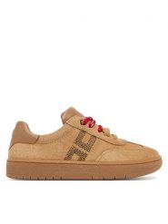 Elisabetta Franchi Sneakersy F1A9-E0655-0071 Beżowy ciemny. Brązowe buty sportowe dziewczęce Elisabetta Franchi, bez wzorów, ze skóry, bez zapięcia. Za 774.99 zł.