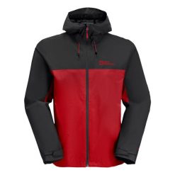 Kurtka uniwersalna męska Jack Wolfskin 11158922206. Czerwone kurtki męskie Jack Wolfskin, m, bez wzorów, z syntetyku, klasyczne, z kapturem. Za 826.00 zł.