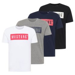4PAK MUSTANG STYLE ALEX C LOGO TEE MĘSKI T-SHIRT KOSZULKA LOGO NADRUK 1013223. Białe t-shirty męskie Mustang, na lato, m, bez wzorów, z bawełny, bez kołnierzyka. Za 279.99 zł.