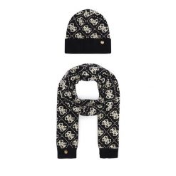 Zestaw szalik i czapka Guess. Czarne czapki zimowe damskie Guess. Za 294.99 zł.