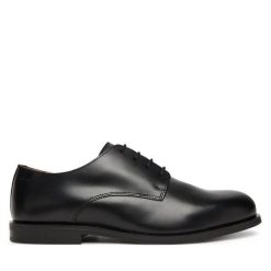 Półbuty Calvin Klein. Czarne buty wizytowe męskie CALVIN KLEIN, bez zapięcia. Za 469.99 zł.