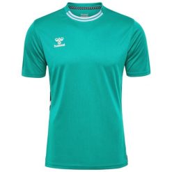 Koszulka Hummel Playful. Niebieskie t-shirty damskie HUMMEL, bez wzorów, bez kołnierzyka. Za 137.00 zł.