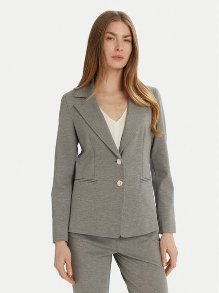 Marella Marynarka Sele 2513911014 Szary Slim Fit. Szare marynarki i żakiety damskie Marella, bez wzorów, z syntetyku. Za 609.00 zł.