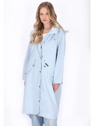 Schmuddelwedda Płaszcz przeciwdeszczowy w kolorze błękitnym rozmiar: M. Niebieskie kurtki przeciwdeszczowe damskie Schmuddelwedda, m, bez wzorów, sportowe. Za 221.67 zł.