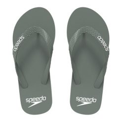 Klapki plażowe uniseks Speedo Flip Flop Am. Zielone klapki damskie Speedo, bez wzorów, bez obcasa. Za 134.38 zł.