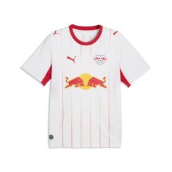 Męska koszulka domowa RB Leipzig 26/27 PUMA. Białe t-shirty sportowe męskie Puma, l, z materiału, bez ramiączek, do piłki nożnej. Za 429.00 zł.