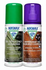 Zestaw do impregnacji i czyszczenia obuwia z nubuku i zamszu Nikwax 2 x 125 ml. Białe obuwie trekkingowe damskie Nikwax. Za 35.00 zł.