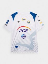 4F Koszulka klubowa z sezonu 2022/23 oraz 2023/24 męska 4F x Stal Mielec 3XL. Białe t-shirty sportowe męskie 4f, m, z dzianiny, bez ramiączek, do piłki nożnej. W wyprzedaży za 119.99 zł.