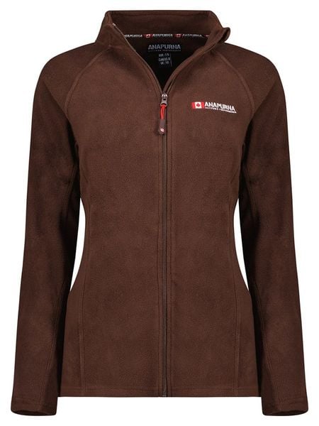 ANAPURNA Kurtka polarowa "Tonneau" w kolorze brązowym rozmiar: XL. Brązowe kurtki damskie ANAPURNA, xl, bez wzorów, z polaru, bez kaptura. Za 66.47 zł.