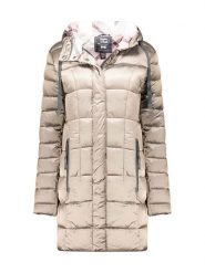 Canadian Peak Płaszcz zimowy "Bullieak" w kolorze kremowym rozmiar: XL. Brązowe płaszcze damskie Canadian Peak, na zimę, xl, bez wzorów, z puchu. Za 203.45 zł.