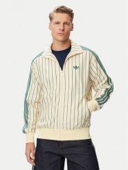Adidas Bluza Firebird Pinstripes Track Top KT4299 Kremowy Regular Fit. Białe bluzy bez kaptura męskie Adidas, m, z syntetyku. Za 369.99 zł.