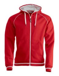Clique Gerry bluza z kapturem z dzianiny strukturalnej szczotkowana – red. Czerwone bluzy z kapturem męskie CLIQUE, l, z bawełny. Za 273.33 zł.