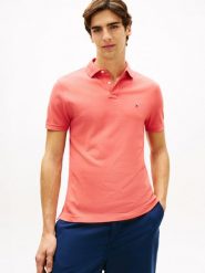 Tommy Hilfiger koszulka polo Mężczyźni Bawełna czerwony, S. Czerwone koszulki polo męskie Tommy Hilfiger, m, bez wzorów, z bawełny, bez ramiączek. Za 279.95 zł.