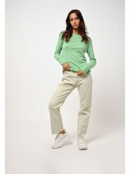 AUTHENTIC CASHMERE Kaszmirowy sweter "Criou" w kolorze zielonym rozmiar: S. Zielone swetry klasyczne damskie AUTHENTIC CASHMERE, s, z kaszmiru, bez kołnierzyka. Za 347.99 zł.