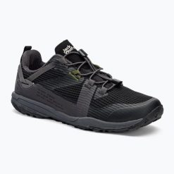 Buty turystyczne męskie Jack Wolfskin Spirit Low. Czarne buty trekkingowe męskie Jack Wolfskin, na lato, z gumy, bez zapięcia, trekkingowe. Za 399.99 zł.