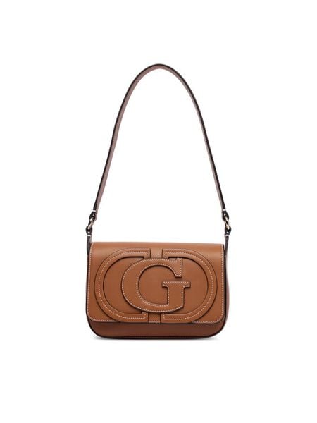 Guess Torebka Ruby HWVG97 40190 Brązowy. Brązowe torebki klasyczne damskie Guess, z aplikacjami, ze skóry, bez dodatków. Za 544.99 zł.