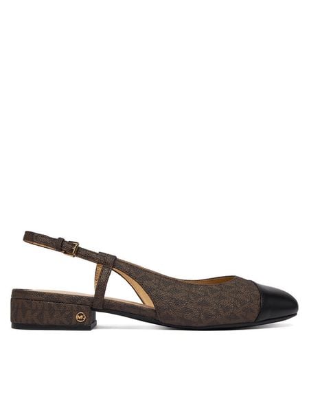 MICHAEL Michael Kors Baleriny Perla Flex Sling Fat 40T5PLFS1B Brązowy. Brązowe baleriny damskie MICHAEL Michael Kors, bez wzorów, ze skóry, bez obcasa. Za 659.99 zł.