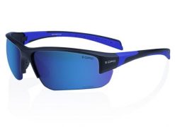 Okulary przeciwsłoneczne BIKE SAN SALVO Matt Black Blue REVO + ETUI. Czarne okulary przeciwsłoneczne damskie OPC, owalne. Za 199.99 zł.
