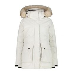 Kurtka Damska Zimowa CMP 32K3206F OCIEPLANA Biała. Białe kurtki damskie CMP, na zimę, xl, bez wzorów, bez kaptura. W wyprzedaży za 979.99 zł.