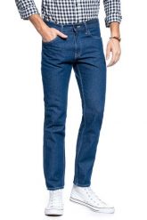 SPODNIE MĘSKIE LEE RIDER WORKER RINSE L75FGA36 112120857. Spodnie materiałowe męskie Lee, bez wzorów, z jeansu. Za 209.99 zł.