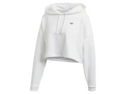 Bluza damska ADIDAS BB CP HOODIE 44. Białe bluzy z kapturem damskie Adidas, z bawełny. Za 249.00 zł.