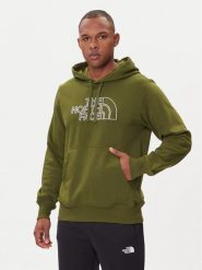 The North Face Bluza Drew Peak Light NF0A8C1B Zielony Regular Fit. Zielone bluzy bez kaptura męskie The North Face, m, z bawełny. Za 259.99 zł.