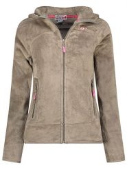 Canadian Peak Kurtka polarowa "Upaloodeak" w kolorze beżowym rozmiar: XL. Brązowe kurtki damskie Canadian Peak, xl, bez wzorów, z materiału, bez kaptura. Za 122.38 zł.