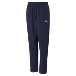 Puma Spodnie Teamrise Sideline Jr 65732906. Niebieskie spodnie dresowe damskie Puma, bez wzorów. Za 82.99 zł.