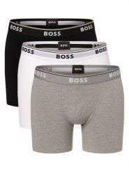 BOSS Obcisłe bokserki pakowane po 3 szt. Mężczyźni Bawełna szary|czarny|biały|wielokolorowy, XXL. Białe bokserki męskie Boss, bez wzorów, z bawełny. Za 219.95 zł.