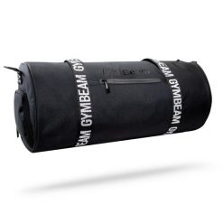 Torba sportowa GymBeam Barrel Black. Czarne torby podróżne damskie GYMBEAM, bez wzorów. Za 97.90 zł.