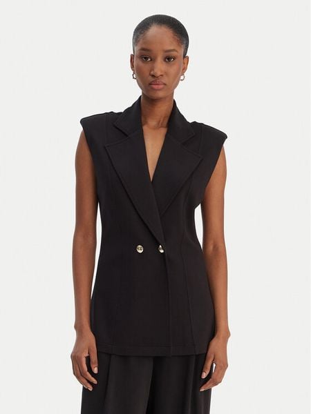 Liu Jo Sport Kamizelka TA6025 JS182 Czarny Regular Fit. Czarne kamizelki damskie Liu Jo Sport, m, z wiskozy. Za 689.99 zł.