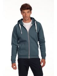 The Time of Bocha Bluza w kolorze morskim rozmiar: XXL. Niebieskie bluzy z kapturem męskie The Time of Bocha, xxl, z bawełny. Za 108.74 zł.