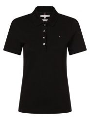 Tommy Hilfiger koszulka polo Kobiety Bawełna czarny, S. Czarne topy sportowe damskie Tommy Hilfiger, s, bez wzorów, z bawełny, bez ramiączek. Za 369.95 zł.