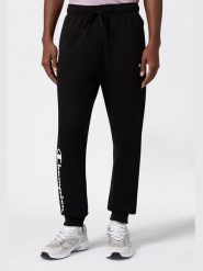 Champion Spodnie dresowe w kolorze czarnym rozmiar: L. Czarne spodnie dresowe męskie CHAMPION, bez wzorów, z bawełny. Za 130.81 zł.
