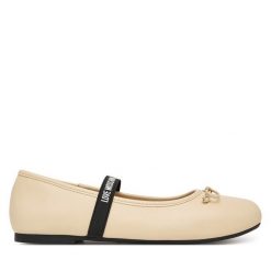 Baleriny LOVE MOSCHINO. Baleriny damskie Love Moschino, bez wzorów, bez obcasa. Za 769.99 zł.