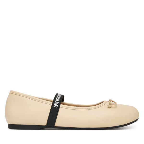 Baleriny LOVE MOSCHINO. Baleriny damskie Love Moschino, bez wzorów, bez obcasa. Za 769.99 zł.