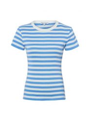Marie Lund Koszulka Kobiety Bawełna niebieski|biały, XXL. Białe t-shirty damskie Marie Lund, xxl, bez wzorów, z bawełny, bez kołnierzyka. Za 99.95 zł.